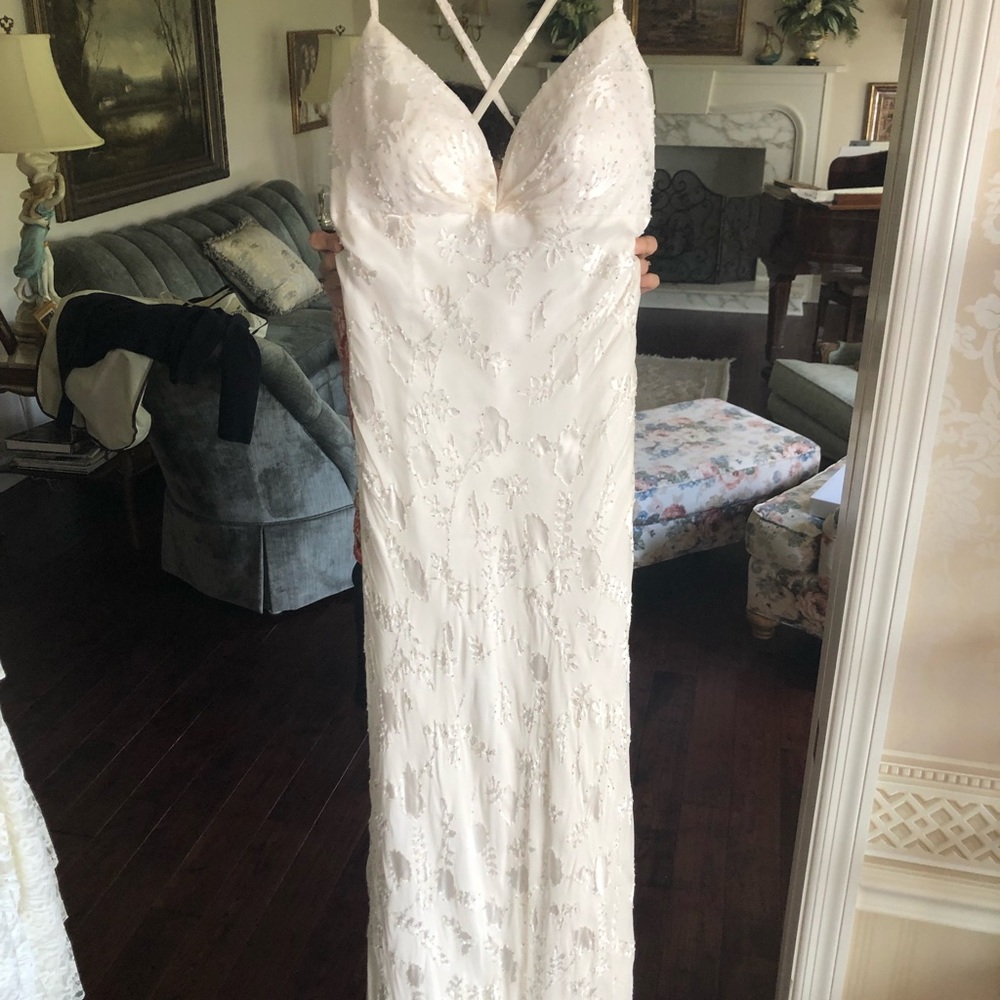 COPY - Destinations brand beaded silk gown